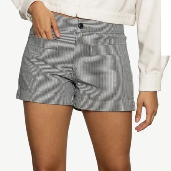 Women's White House Black Market Striped Shorts, 2 - Picture 7 of 8